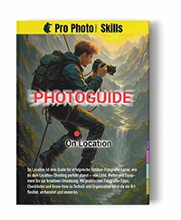 ProPhotoSkills Photoguide – On Location Photoguide On Location von ProPhotoSkills als Buch Mockup – Guide für Outdoor Fotografie, Reisen, Planung und professionelle Shootings vor Ort